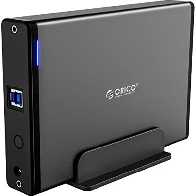 ORICO Custodia Esterna Disco Rigido da 3,5 Pollici con Telaio Rimovibile, USB 3.0 a SATA 3.0 per SATA / HDD / SSD Supporto 16TB e UASP,Viti di Blocco,Alluminio(Nero 7688U3) ORICO Custodia Esterna Disco Rigido da 3,5 Pollici con Telaio Rimovibile, USB 3.0 a SATA 3.0 per SATA / HDD / SSD Supporto 16TB e UASP,Viti di Blocco,Alluminio(Nero 7688U3)