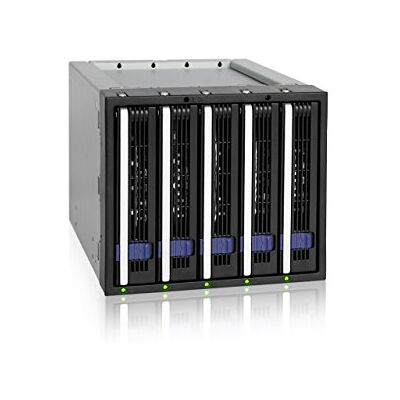 Icy Dock Sistema Backplane per Rack Hot-Swap Portatili con cassetto Hot Swap per 5x HDD/SSD 2.5" o 3.5" SATA III 6Gb/s in 3 vani di alluminio da 5,25" FatCage MB155SP-B Icy Dock Sistema Backplane per Rack Hot-Swap Portatili con cassetto Hot Swap per 5x HDD/SSD 2.5" o 3.5" SATA III 6Gb/s in 3 vani di alluminio da 5,25" FatCage MB155SP-B