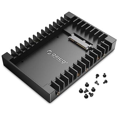 ORICO Adattatore Hard Disk Interno da 2,5" a 3,5" Staffe di Montaggio Rimovibili per 2,5 Pollici SATA HDD o SSD Incluse Viti -1125SS ORICO Adattatore Hard Disk Interno da 2,5" a 3,5" Staffe di Montaggio Rimovibili per 2,5 Pollici SATA HDD o SSD Incluse Viti -1125SS