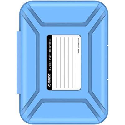 ORICO Custodia Protettiva/Custodia Rigida Portatile da 3,5 Pollici per Hard Disk (HDD) SSD (PHX35) -Blu ORICO Custodia Protettiva/Custodia Rigida Portatile da 3,5 Pollici per Hard Disk (HDD) SSD (PHX35) -Blu
