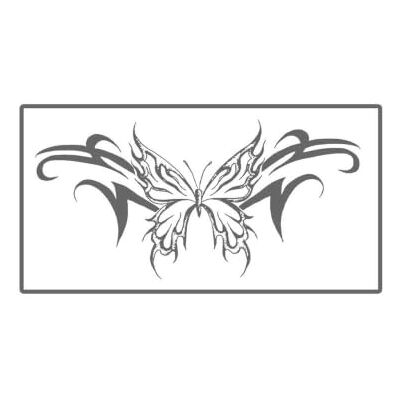 Banbé Adesivi Corpo Fiamma Farfalla Tatuaggio Temporaneo Stile Tribale Design Simmetrico Impermeabile Banbé Adesivi Corpo Fiamma Farfalla Tatuaggio Temporaneo Stile Tribale Design Simmetrico Impermeabile