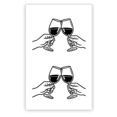 Banbé Adesivi Corpo Minimalista Cheers Tattoo Adesivi Per Tatuaggi Temporanei A Base Di Erbe Impermeabili A Lunga Durata Per Il Palmo Del Braccio(5 pcs) Banbé Adesivi Corpo Minimalista Cheers Tattoo Adesivi Per Tatuaggi Temporanei A Base Di Erbe Impermeabili A Lunga Durata Per Il Palmo Del Braccio(5 pcs)