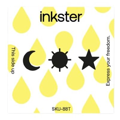 Inkster Tatuaggio Sole, Luna e Stelle Tatuaggio Temporaneo con Certificazione Cosmetica UE L'Originale Resistente all'Acqua + Vegano Tatuaggio Rivoluzionario di 2 Settimane Tattoo Inkster Tatuaggio Sole, Luna e Stelle Tatuaggio Temporaneo con Certificazione Cosmetica UE L'Originale Resistente all'Acqua + Vegano Tatuaggio Rivoluzionario di 2 Settimane Tattoo