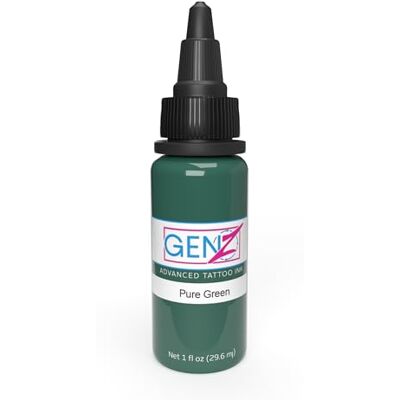 Intenze Tatuaggio colore verde, 30 ml, verde puro, l'originale: non stinge e assolutamente sterile, inchiostro vegano, tatuaggio per tatuaggi permanenti, stick&poke con perfetta consistenza Intenze Tatuaggio colore verde, 30 ml, verde puro, l'originale: non stinge e assolutamente sterile, inchiostro vegano, tatuaggio per tatuaggi permanenti, stick&poke con perfetta consistenza