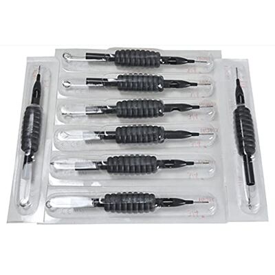 LYY-tattoo 10PCS 25 MILLIMETRI Tatuaggio Usa E Getta Tubi da 3/4 "Grip Tips con Aghi, RL Aghi Per Tatuaggio e Tubi Combo, per la Macchina Del Tatuaggio (1RL) LYY-tattoo 10PCS 25 MILLIMETRI Tatuaggio Usa E Getta Tubi da 3/4 "Grip Tips con Aghi, RL Aghi Per Tatuaggio e Tubi Combo, per la Macchina Del Tatuaggio (1RL)