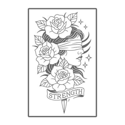 Banbé Adesivi Corpo Toppa Per Tatuaggio Eyeless Girl Juice, Resa Cromatica Continua Impermeabile, 1-2 Settimane Banbé Adesivi Corpo Toppa Per Tatuaggio Eyeless Girl Juice, Resa Cromatica Continua Impermeabile, 1-2 Settimane