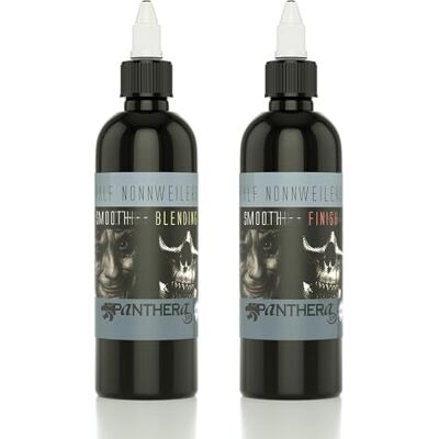 PANTHERA Ralf Nonnweiler Blending 150ml & Finish 150ml Set inchiostro per tatuaggi tattoo ink Reach conform PANTHERA Ralf Nonnweiler Blending 150ml & Finish 150ml Set inchiostro per tatuaggi tattoo ink Reach conform