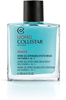 Collistar Linea Uomo Hydro-gel Dopobarba Effetto Fresco, leggermente alcolico, calma e rinfresca, A rapido assorbimento idrata e dona vitalità al viso, per tutti i tipi di pelle, 100ml