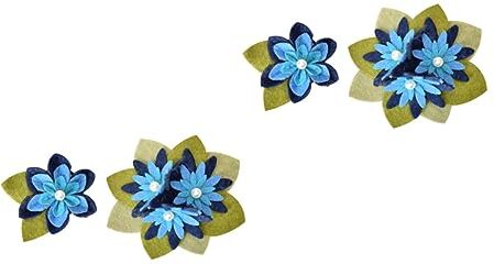 FRCOLOR Decorazioni Floreali 4 Pezzi Mestiere Fare Fiori Fatti A Mano Del Fiore Forniture Fai Te Fiori Di Feltro Decorazione Legami Roba Di Nozze Spilla Fiore Spilla Fatta A Mano Clip Di