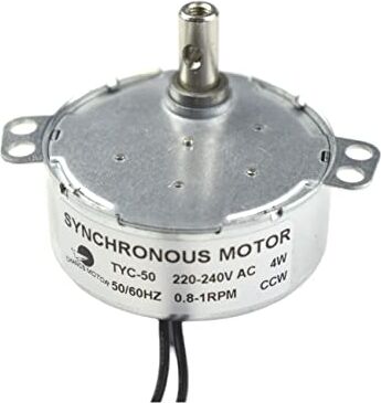 CHANCS Motor síncrono de engranaje eléctrico  AC 220V 0,8-1r/min CCW Motor de CA pequeño de Torque grande para horno de microondas eléctrico Fireplac