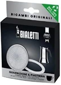 Bialetti Ricambi, Include 1 Guarnizione e 1 Piastrina, Compatibili con Venus, Kitty, Musa e Class, 10 Tazze