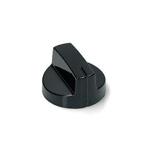 Beko USPSHOP, Kit 4 pezzi Manopola (ORIGINALE ) per piano cottura/forno /cucina, colore Nero, Diametro 36mm, foro 6mm, altezza 22mm