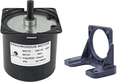 CHANCS Motore di riduzione sincrono  reversibile  220V 8-10RPM CW/CCW 23Kgf.cm metallo orientato per giradischi