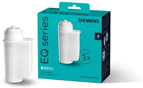 Siemens Filtro d'acqua per macchina da caffè espresso TK7, confezione da 3