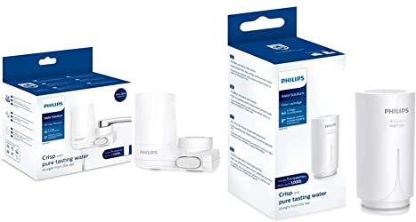 Philips X-Guard AWP3703 Filtraggio per rubinetto, Capacità di filtrazione 1000L, Sostituzione della cartuccia del filtro Filtro X- Guard AWP305 & X-Guard On Tap Water Filter Cartridge