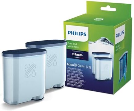 Philips Original AquaClean 2 Filtri Anticalcare e Acqua per Macchine da Caffè Automatiche, Per Caffè di Qualità e Aroma Intenso, Installazione Semplice ()