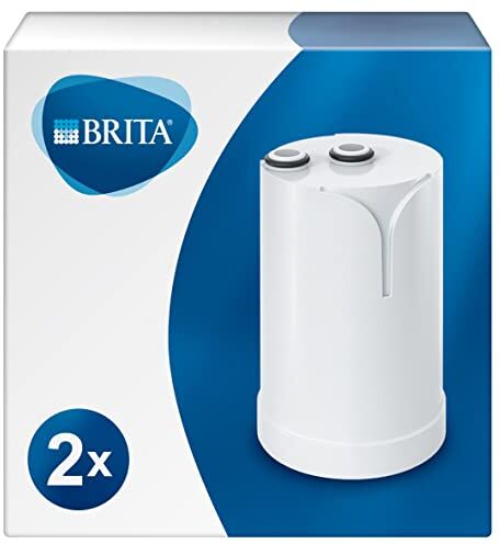 Brita On Tap HF Pack 2, due cartucce filtranti acqua, ricambio filtro acqua compatibile  On Tap,