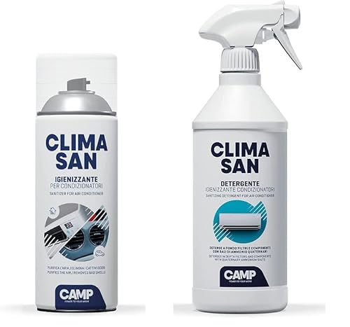 CAMP Trattamento Sanificante ed Igienizzante Completo Climatizzatori Detergente + Igienizzante Climasan