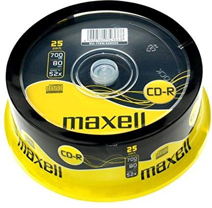 Maxell Campana da 25 Cdr 80Min 52X Conf.25