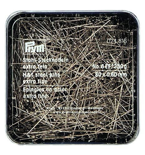 Prym Spilli, 0,60 x 30 mm, colore argento, 250 g, scatola di plastica, acciaio, 30 x 0,6 mm