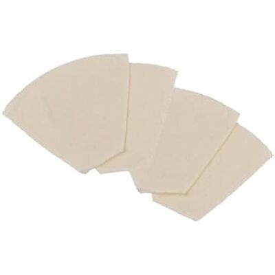 Fackelmann Set di 4 filtri da caffè riutilizzabili, in cotone, filtro lavabile, beige, cotone, 16,7 x 12 x 5,5 cm Fackelmann Set di 4 filtri da caffè riutilizzabili, in cotone, filtro lavabile, beige, cotone, 16,7 x 12 x 5,5 cm