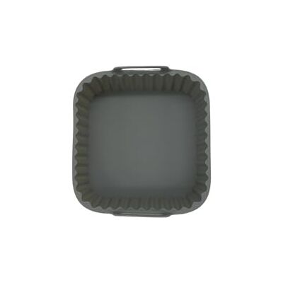 Fackelmann Cestello Silicone, Stampo per friggitrice ad aria calda, Stampo per friggitrice senza olio, Grigio, 17x17x6.5 cm Fackelmann Cestello Silicone, Stampo per friggitrice ad aria calda, Stampo per friggitrice senza olio, Grigio, 17x17x6.5 cm