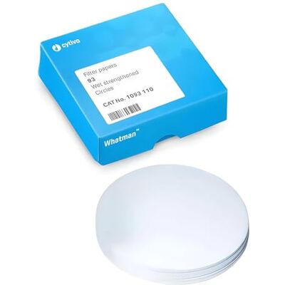 Whatman ® Filtro di carta, rotondo, grado 93, 110 mm, 100 pezzi Whatman ® Filtro di carta, rotondo, grado 93, 110 mm, 100 pezzi