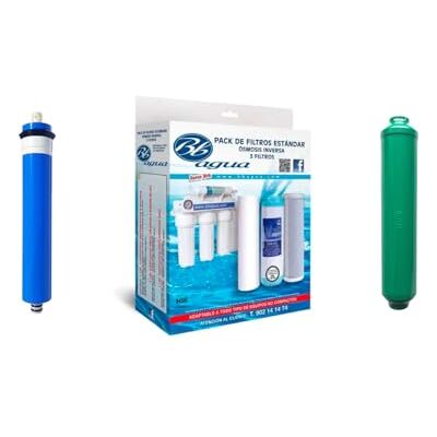 Bbagua Membrana da 100 GPD + Confezione da 3 filtri osmosi + Postfiltro rimineralizzante. Confezione da 3 filtri composta da 1 Sedimento, 1 GAC Carbone, 1 Blocco Carbone. . Bbagua Membrana da 100 GPD + Confezione da 3 filtri osmosi + Postfiltro rimineralizzante. Confezione da 3 filtri composta da 1 Sedimento, 1 GAC Carbone, 1 Blocco Carbone. .