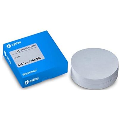 Whatman 1441090 Grade 41 Quantitative Filter Paper, Ash less, 0.007%, circle, 90 mm (Pack of 100) Whatman 1441090 Grade 41 Quantitative Filter Paper, Ash less, 0.007%, circle, 90 mm (Pack of 100)