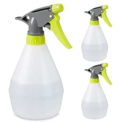 Relaxdays Spruzzino Nebulizzatore, Set 3, 500 ml, Bottiglietta Spray, Spruzzo Nebulizzante e a Getto, Plastica, Bianco Relaxdays Spruzzino Nebulizzatore, Set 3, 500 ml, Bottiglietta Spray, Spruzzo Nebulizzante e a Getto, Plastica, Bianco