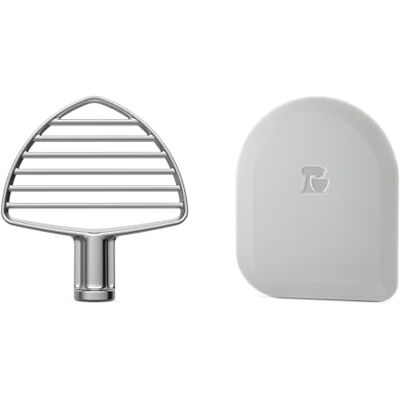 KitchenAid Frullino per Pasta Frolla in Acciaio Inox, per Impastatrici Bowl-Lift, Taglia il Burro nella Farina, Compatibile con Modelli 5.6L, 6.6L e 6.9L KitchenAid Frullino per Pasta Frolla in Acciaio Inox, per Impastatrici Bowl-Lift, Taglia il Burro nella Farina, Compatibile con Modelli 5.6L, 6.6L e 6.9L