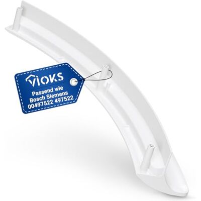 VIOKS Maniglia di ricambio per Siemens Bosch 00497522 497522 colore bianco VIOKS Maniglia di ricambio per Siemens Bosch 00497522 497522 colore bianco
