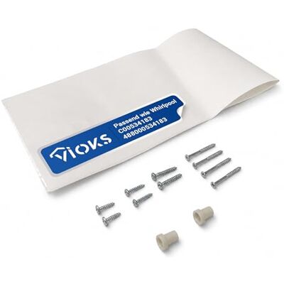 VIOKS Kit di montaggio per il fissaggio della porta al pannello anteriore di ricambio per Whirlpоol C00534183 488000534183 Kit di fissaggio per lavastoviglie da 60 cm o 45 cm, completamente integrato VIOKS Kit di montaggio per il fissaggio della porta al pannello anteriore di ricambio per Whirlpоol C00534183 488000534183 Kit di fissaggio per lavastoviglie da 60 cm o 45 cm, completamente integrato