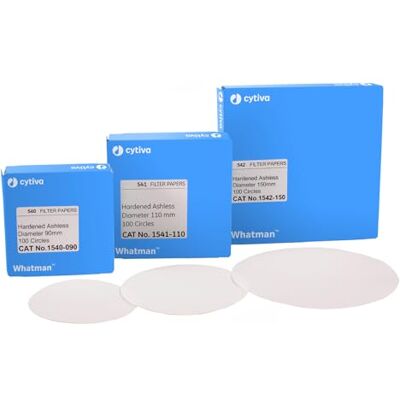 Whatman ® Filtro di carta, rotondo, grado 542, 70 mm, 100 pezzi Whatman ® Filtro di carta, rotondo, grado 542, 70 mm, 100 pezzi