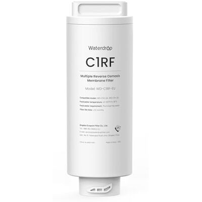 Waterdrop C1RF Filtro di Ricambio per Sistema RO da Banco C1H, 12 Mesi Filtro a Osmosi Inversa da Banco, Filtrazione Migliorata, Lunga Durata, Sostituzione Facile e Rapida Waterdrop C1RF Filtro di Ricambio per Sistema RO da Banco C1H, 12 Mesi Filtro a Osmosi Inversa da Banco, Filtrazione Migliorata, Lunga Durata, Sostituzione Facile e Rapida