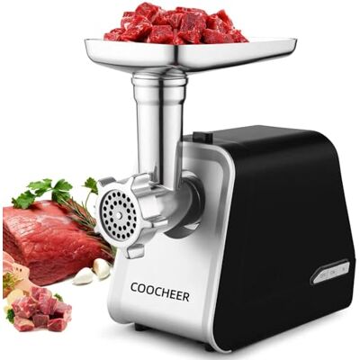 COOCHEER Tritacarne Elettrico 2000W, Multifunzione Tritacarne Tritatutto 3 IN 1 da Cucina con 3 Dischi Forati, Accessorio per Biscotti per cucina domestica& carne COOCHEER Tritacarne Elettrico 2000W, Multifunzione Tritacarne Tritatutto 3 IN 1 da Cucina con 3 Dischi Forati, Accessorio per Biscotti per cucina domestica& carne