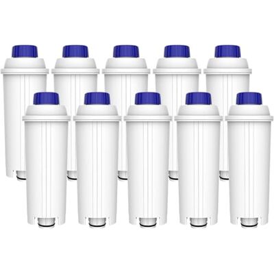 Waterdrop Filtro Acqua per Caffè, Ricambio per De'Longhi® DLSC002, 10 Pezzi Ricambio per Filtro Acqua De'Longhi® DLSC002, ECAM, Eletta, Dinamica, Magnifica, ETAM Autentica, Certificato TÜV SÜD Waterdrop Filtro Acqua per Caffè, Ricambio per De'Longhi® DLSC002, 10 Pezzi Ricambio per Filtro Acqua De'Longhi® DLSC002, ECAM, Eletta, Dinamica, Magnifica, ETAM Autentica, Certificato TÜV SÜD