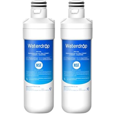 Waterdrop Filtro per Acqua da Frigorifero Compatibile con LG® LT1000P® (2) Compatibile con LG® LT1000P®, ADQ74793501, ADQ74793502, 46-9980, 9980, adatto a modelli quali LFXC24796S, NSF certificato Waterdrop Filtro per Acqua da Frigorifero Compatibile con LG® LT1000P® (2) Compatibile con LG® LT1000P®, ADQ74793501, ADQ74793502, 46-9980, 9980, adatto a modelli quali LFXC24796S, NSF certificato