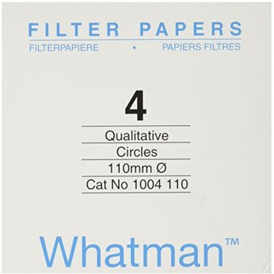 Whatman Carta da filtro qualitativa standard, Grado 4, 100 Pezzi Whatman Carta da filtro qualitativa standard, Grado 4, 100 Pezzi