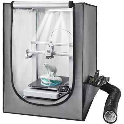 VEVOR Custodia per Stampante 3D con Ventilazione, Copertura per Stampante 3D in Tessuto Oxford, Antipolvere Impermeabile, Illuminazione LED, Compatibile con Photon Mono/Mars 3 VEVOR Custodia per Stampante 3D con Ventilazione, Copertura per Stampante 3D in Tessuto Oxford, Antipolvere Impermeabile, Illuminazione LED, Compatibile con Photon Mono/Mars 3