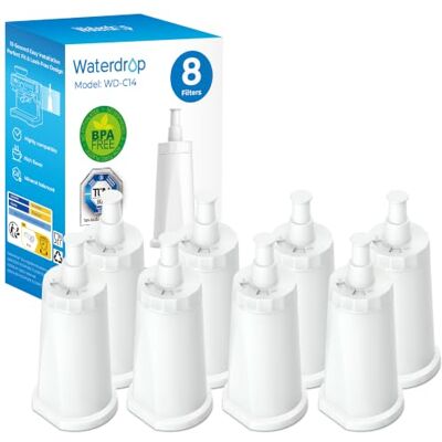 Waterdrop Filtro Macchine Caffè Acqua Ricambio per Sage®/Barista BES008 (8) Ricambio per Caffè Sage®, BES008, Barista SES810/SES875/SES880/SES920/SES980/SES990, Certificato TÜV SÜD (8) Waterdrop Filtro Macchine Caffè Acqua Ricambio per Sage®/Barista BES008 (8) Ricambio per Caffè Sage®, BES008, Barista SES810/SES875/SES880/SES920/SES980/SES990, Certificato TÜV SÜD (8)