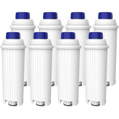 Waterdrop Filtro Acqua per Caffè, Ricambio per De'Longhi® DLSC002, 8 Pezzi Ricambio per Filtro Acqua De'Longhi® DLSC002, ECAM, Eletta, Dinamica, Magnifica, ETAM Autentica, Certificato TÜV SÜD Waterdrop Filtro Acqua per Caffè, Ricambio per De'Longhi® DLSC002, 8 Pezzi Ricambio per Filtro Acqua De'Longhi® DLSC002, ECAM, Eletta, Dinamica, Magnifica, ETAM Autentica, Certificato TÜV SÜD