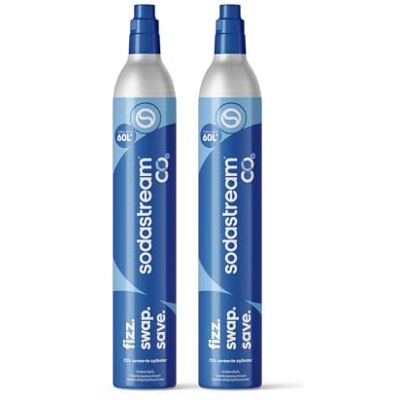 sodastream – 2x Cilindri CO₂ a vite, fino a 120L di acqua frizzante sodastream – 2x Cilindri CO₂ a vite, fino a 120L di acqua frizzante