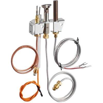 VEVOR Gruppo Pilota a Gas, OE 4021-732, per Camino 25660, Ricambio per Accensione a Gas Naturale con Tubo Pilota, Termocoppia, Termopila, Cavi, Compatibile con i Modelli Heatilator VEVOR Gruppo Pilota a Gas, OE 4021-732, per Camino 25660, Ricambio per Accensione a Gas Naturale con Tubo Pilota, Termocoppia, Termopila, Cavi, Compatibile con i Modelli Heatilator