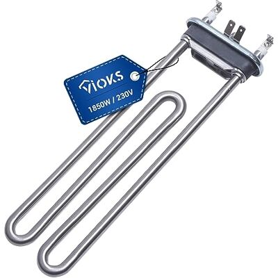 VIOKS Elemento riscaldante a spirale di ricambio per Bauknecht Whirlpool 481010550891, riscaldamento 230 V, per lavatrici, parti di ricambio VIOKS Elemento riscaldante a spirale di ricambio per Bauknecht Whirlpool 481010550891, riscaldamento 230 V, per lavatrici, parti di ricambio