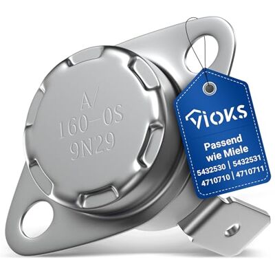 VIOKS Klixon Termostato di ricambio per 5432530 5432531 Termostato di sicurezza 160°C per asciugatrice VIOKS Klixon Termostato di ricambio per 5432530 5432531 Termostato di sicurezza 160°C per asciugatrice