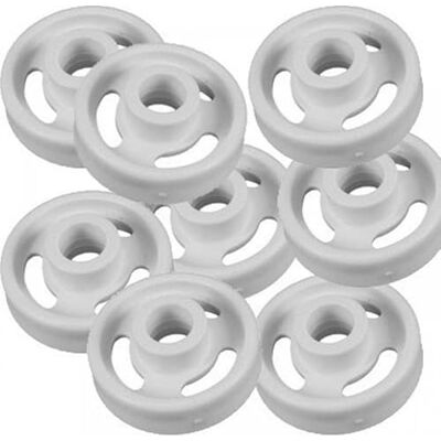 UNIVERSALE Kit 8 Ruote Scorrimento Cesto Lavastoviglie Inferiore Adattabile Ariston Indesit UNIVERSALE Kit 8 Ruote Scorrimento Cesto Lavastoviglie Inferiore Adattabile Ariston Indesit