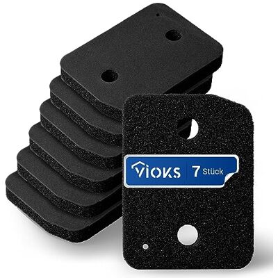 VIOKS 7 filtri in schiuma di ricambio per asciugatrice Miele 9164761 207 x 155 mm, per asciugatrice a pompa di calore e condensatore VIOKS 7 filtri in schiuma di ricambio per asciugatrice Miele 9164761 207 x 155 mm, per asciugatrice a pompa di calore e condensatore