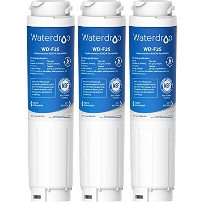 Waterdrop WD-F25 Filtro Acqua Sostituzione per Bosch UltraClarity, 3 Pack Frigorifero, Sostituzione per 644845 REPLFLTR10 00740560 9000194412 Neff Gaggenau Miele/Haier 0060820860 0060218743 Waterdrop WD-F25 Filtro Acqua Sostituzione per Bosch UltraClarity, 3 Pack Frigorifero, Sostituzione per 644845 REPLFLTR10 00740560 9000194412 Neff Gaggenau Miele/Haier 0060820860 0060218743