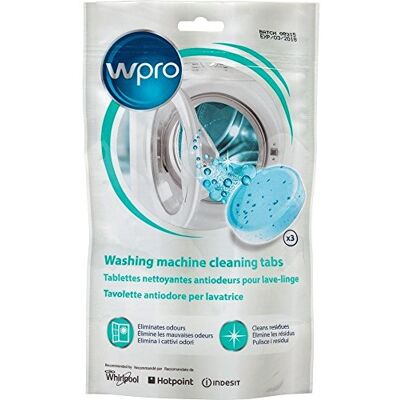 Wpro Whirlpool lavatrice pulizia Tabs, confezione da 3 Wpro Whirlpool lavatrice pulizia Tabs, confezione da 3